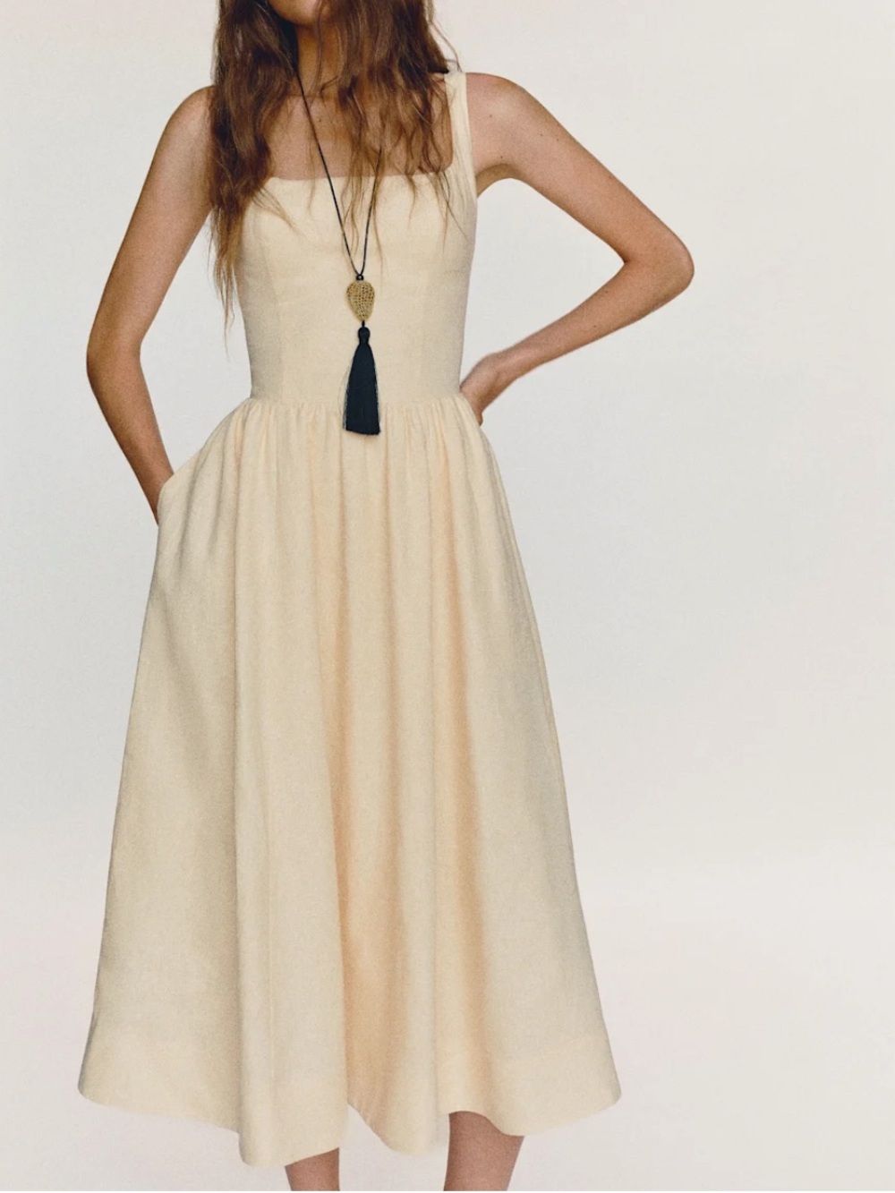 Reformation Linen midi dress NWT